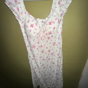 No Boundaries Rose Floral Puff Sleeve Midi Dress - Size 4-6